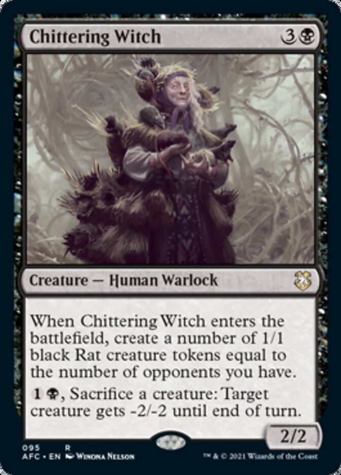 Chittering Witch [Dungeons & Dragons: Adventures in the Forgotten Realms Commander] | Magic Magpie