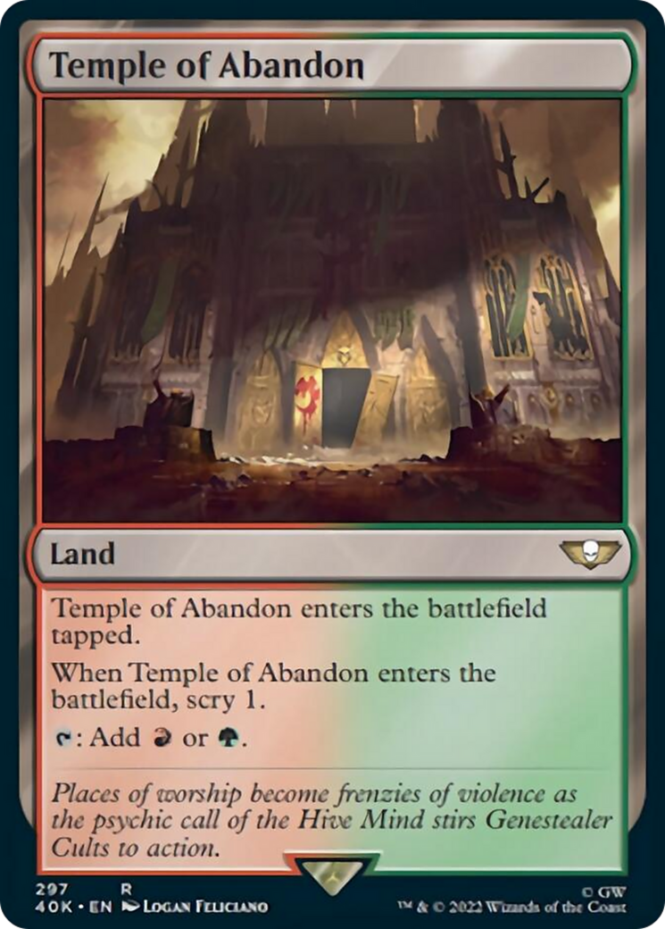 Temple of Abandon [Universes Beyond: Warhammer 40,000] | Magic Magpie