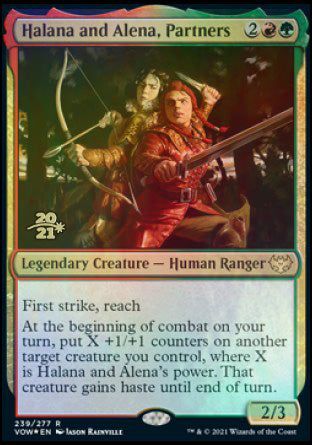 Halana and Alena, Partners [Innistrad: Crimson Vow Prerelease Promos] | Magic Magpie