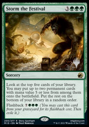 Storm the Festival (Promo Pack) [Innistrad: Midnight Hunt Promos] | Magic Magpie