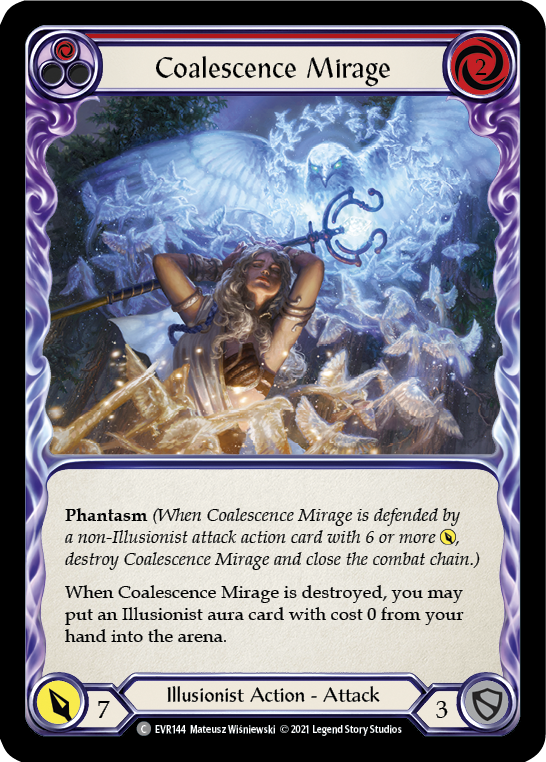 Coalescence Mirage (Red) [EVR144] (Everfest)  1st Edition Rainbow Foil | Magic Magpie