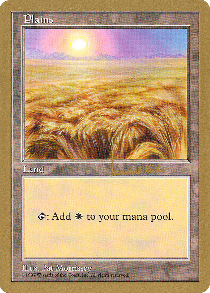 Plains (jk432) (Janosch Kuhn) [World Championship Decks 1997] | Magic Magpie