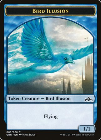 Bird Illusion Token [Guilds of Ravnica Tokens] | Magic Magpie