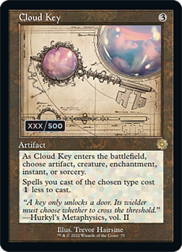 Cloud Key (Retro Schematic) (Serial Numbered) [The Brothers' War Retro Artifacts] | Magic Magpie