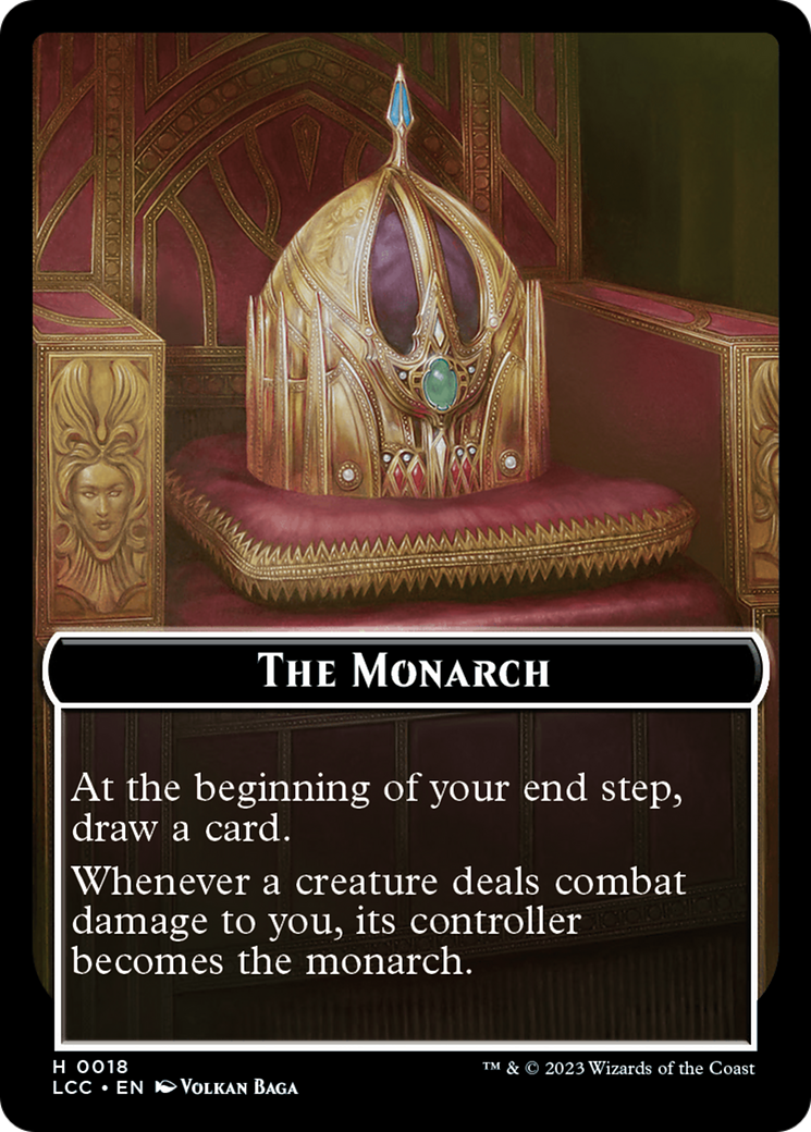 The Monarch // Pirate Double-Sided Token [The Lost Caverns of Ixalan Commander Tokens] | Magic Magpie