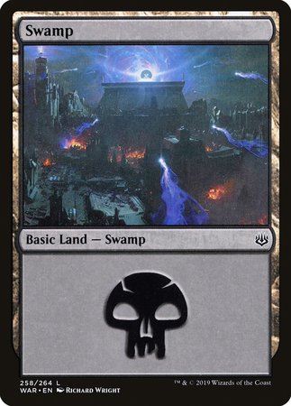 Swamp (258) [War of the Spark] | Magic Magpie