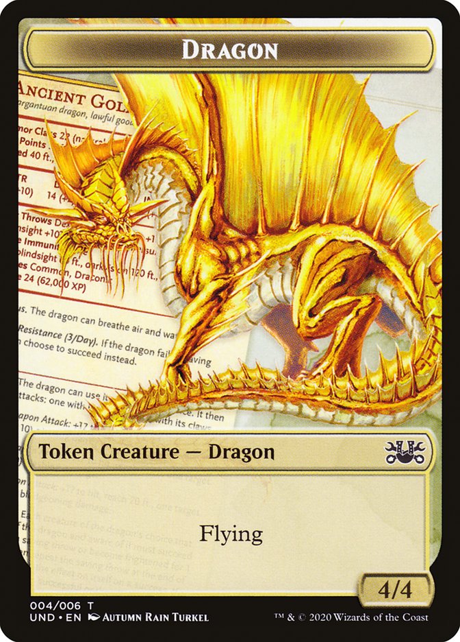 Beeble // Dragon Double-sided Token [Unsanctioned Tokens] | Magic Magpie