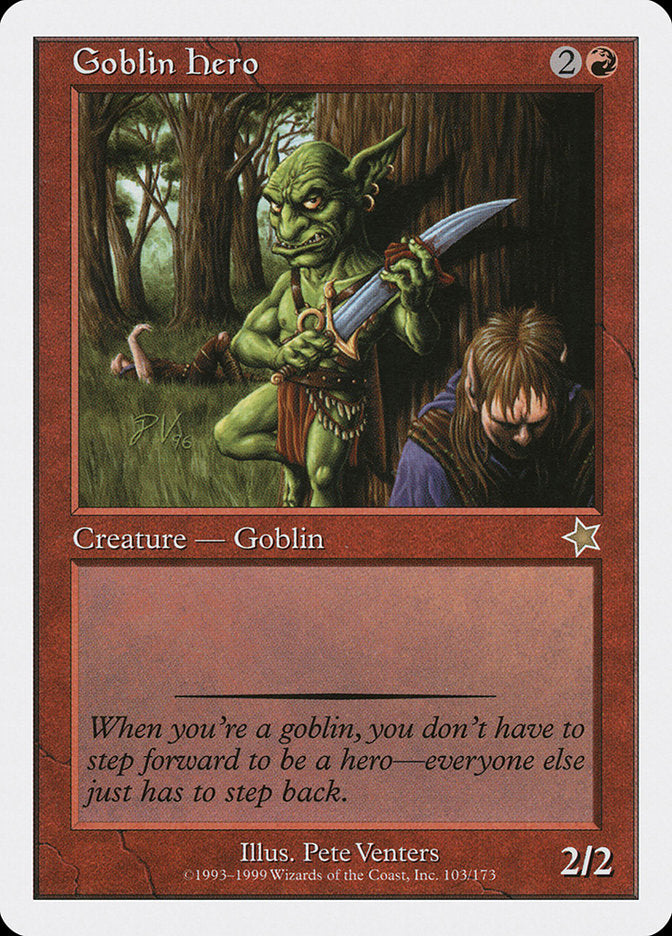 Goblin Hero [Starter 1999] | Magic Magpie