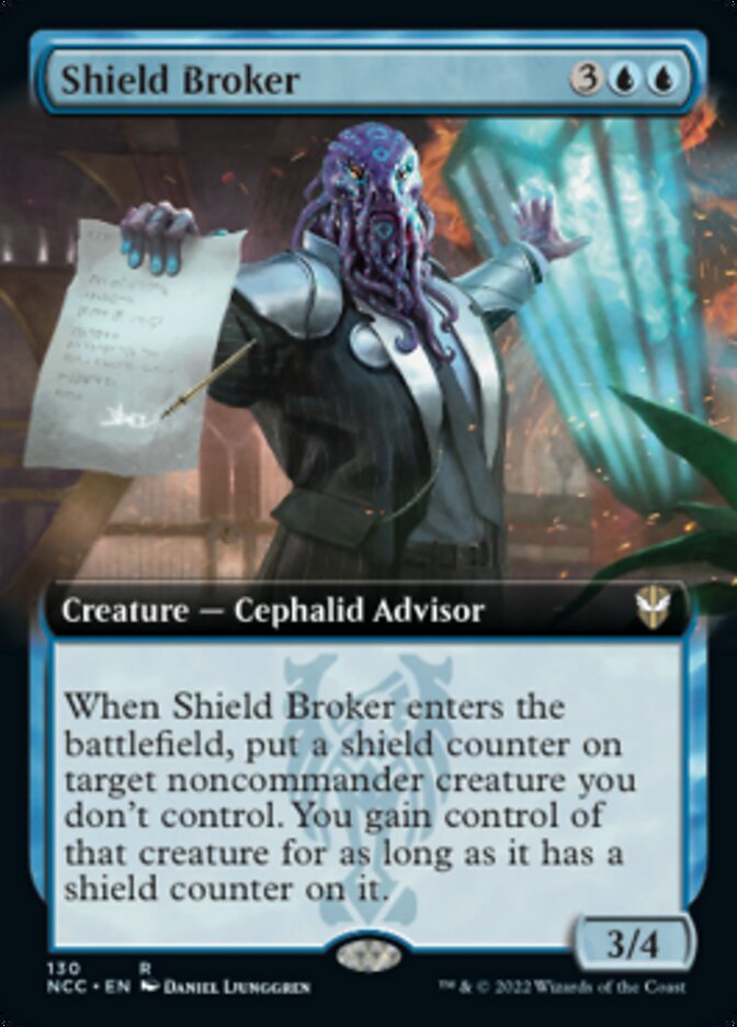 Shield Broker (Extended Art) [Streets of New Capenna Commander] | Magic Magpie