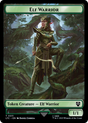 Elf Warrior // Bird Double Sided Token [The Lord of the Rings: Tales of Middle-Earth Commander Tokens] | Magic Magpie
