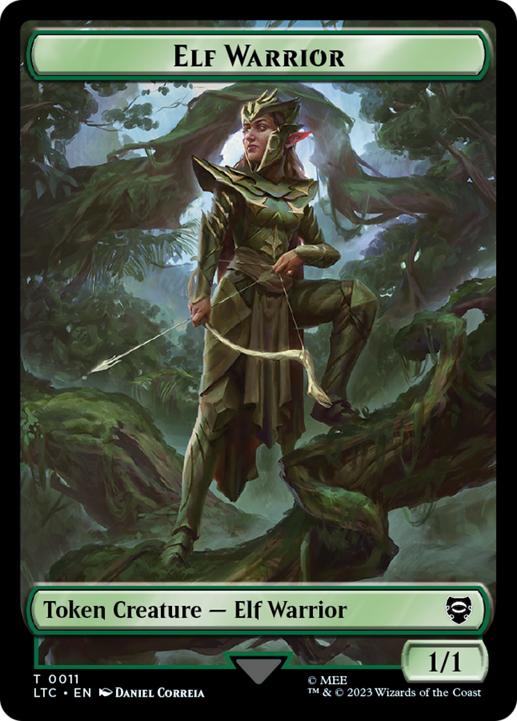 Elf Warrior // Insect Double Sided Token [The Lord of the Rings: Tales of Middle-Earth Commander Tokens] | Magic Magpie