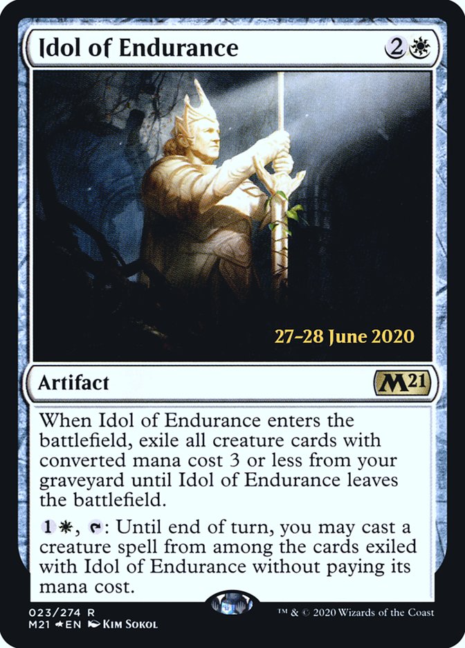 Idol of Endurance  [Core Set 2021 Prerelease Promos] | Magic Magpie