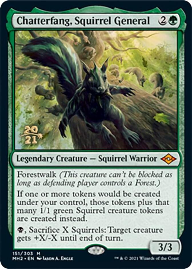 Chatterfang, Squirrel General [Modern Horizons 2 Prerelease Promos] | Magic Magpie