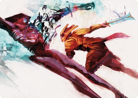 Hexgold Slash Art Card [Phyrexia: All Will Be One Art Series] | Magic Magpie