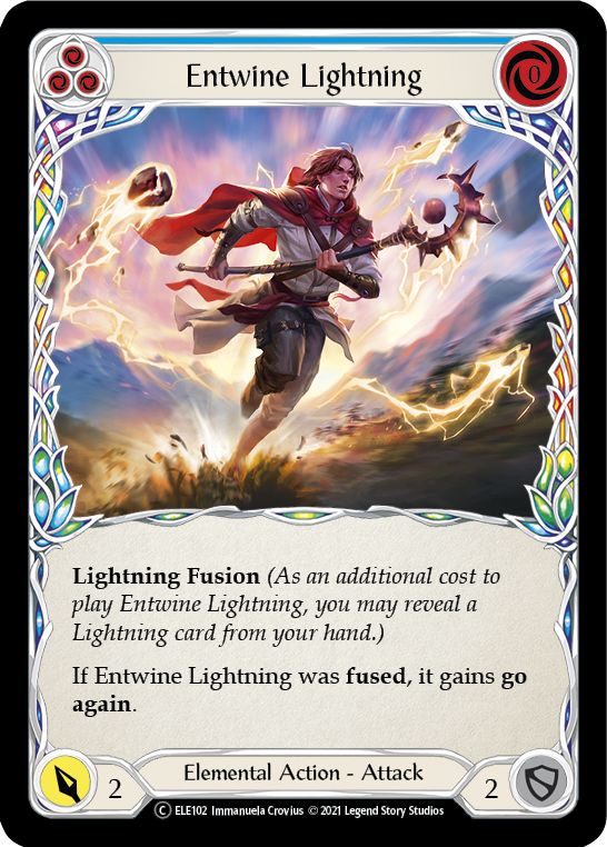 Entwine Lightning (Blue) [U-ELE102] Unlimited Rainbow Foil | Magic Magpie