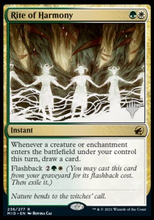 Rite of Harmony (Promo Pack) [Innistrad: Midnight Hunt Promos] | Magic Magpie