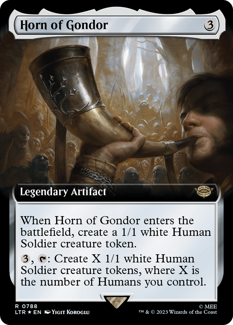 Horn of Gondor (Extended Art) (Surge Foil) [The Lord of the Rings: Tales of Middle-Earth] | Magic Magpie
