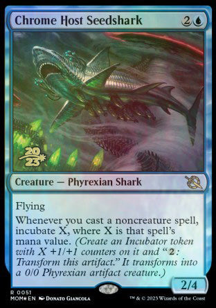 Chrome Host Seedshark [March of the Machine Prerelease Promos] | Magic Magpie