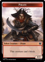 Pirate // Human Soldier Double-Sided Token [Wilds of Eldraine Commander Tokens] | Magic Magpie