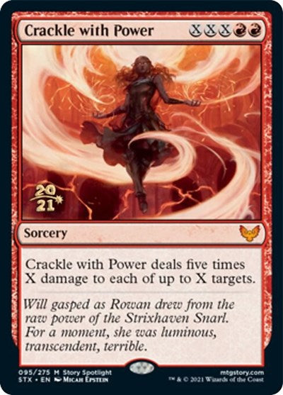 Crackle with Power [Strixhaven: School of Mages Prerelease Promos] | Magic Magpie