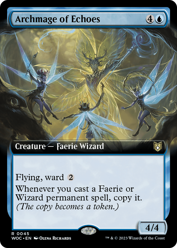 Archmage of Echoes (Extended Art) [Wilds of Eldraine Commander] | Magic Magpie