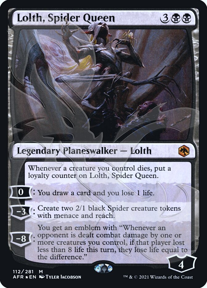 Lolth, Spider Queen (Ampersand Promo) [Dungeons & Dragons: Adventures in the Forgotten Realms Promos] | Magic Magpie