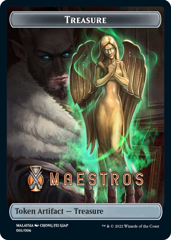 Treasure Token (Maestros) (Southeast Asia Artists) [Streets of New Capenna Tokens] | Magic Magpie