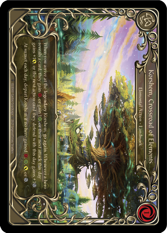 Korshem, Crossroad of Elements [U-ELE000] Unlimited Rainbow Foil | Magic Magpie