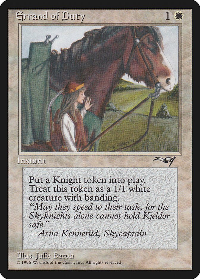 Errand of Duty (Horse) [Alliances] | Magic Magpie