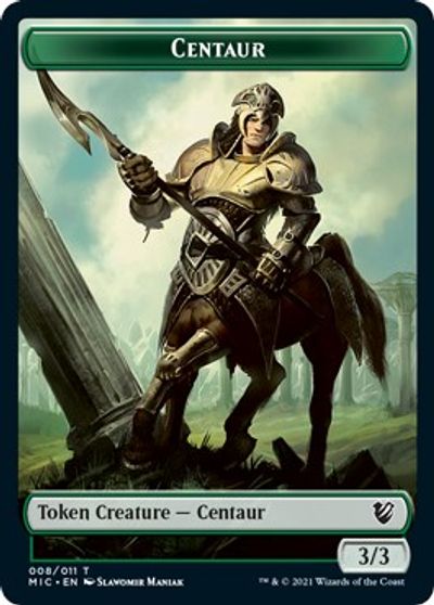Centaur // Wolf Double-sided Token [Innistrad: Midnight Hunt Commander] | Magic Magpie