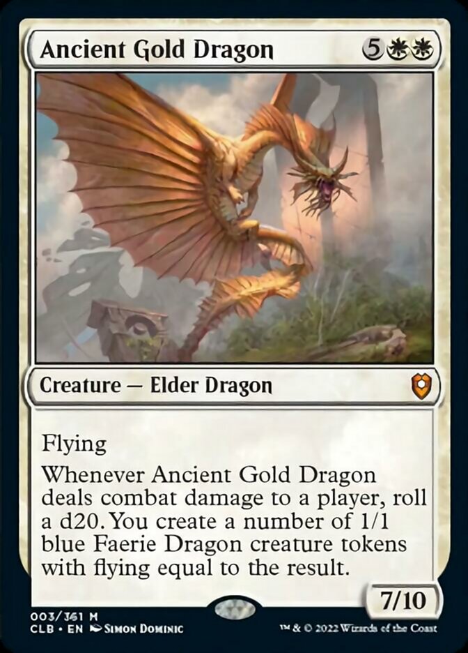 Ancient Gold Dragon [Commander Legends: Battle for Baldur's Gate] | Magic Magpie