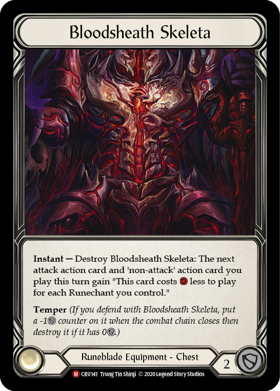 Bloodsheath Skeleta [CRU141] 1st Edition Cold Foil | Magic Magpie