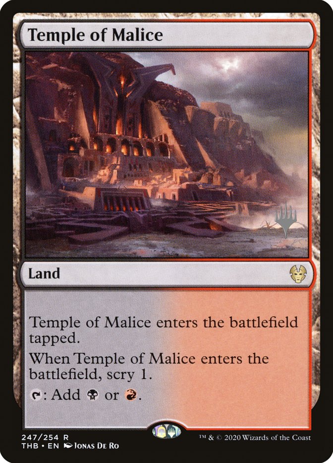 Temple of Malice (Promo Pack) [Theros Beyond Death Promos] | Magic Magpie