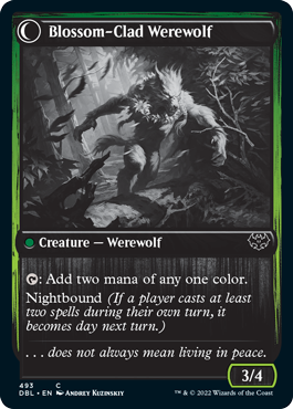 Weaver of Blossoms // Blossom-Clad Werewolf [Innistrad: Double Feature] | Magic Magpie