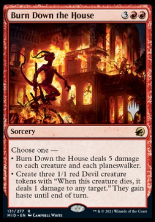 Burn Down the House (Promo Pack) [Innistrad: Midnight Hunt Promos] | Magic Magpie