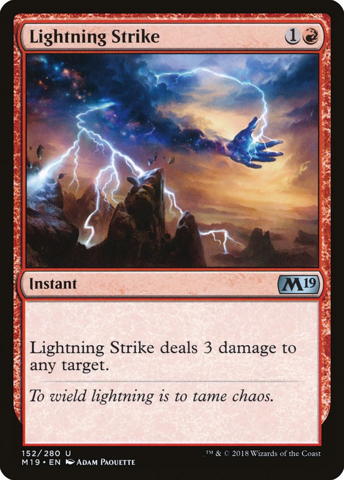 Lightning Strike [Core Set 2019] | Magic Magpie