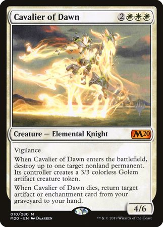 Cavalier of Dawn [Core Set 2020 Promos] | Magic Magpie