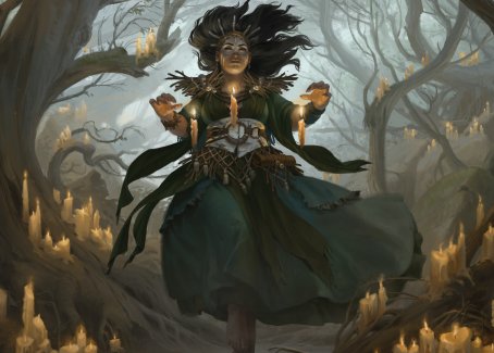 Candlegrove Witch 1 Art Card [Innistrad: Midnight Hunt Art Series] | Magic Magpie