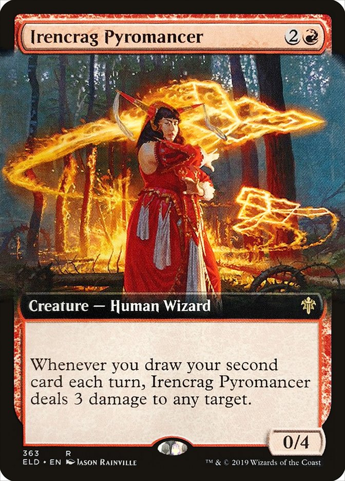 Irencrag Pyromancer (Extended Art) [Throne of Eldraine] | Magic Magpie