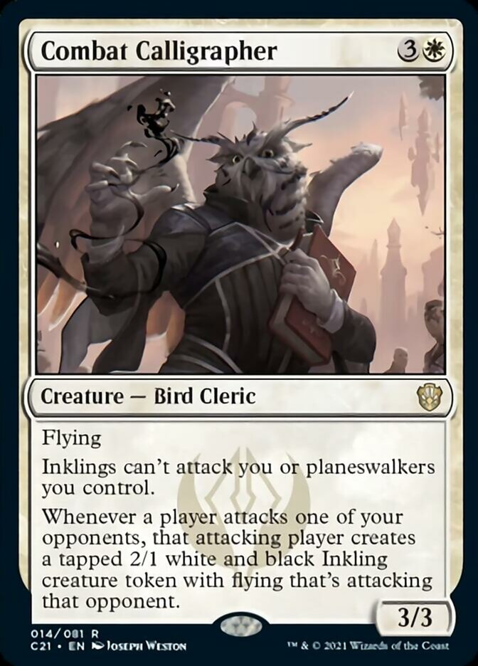 Combat Calligrapher [Commander 2021] | Magic Magpie