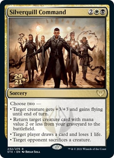 Silverquill Command [Strixhaven: School of Mages Prerelease Promos] | Magic Magpie