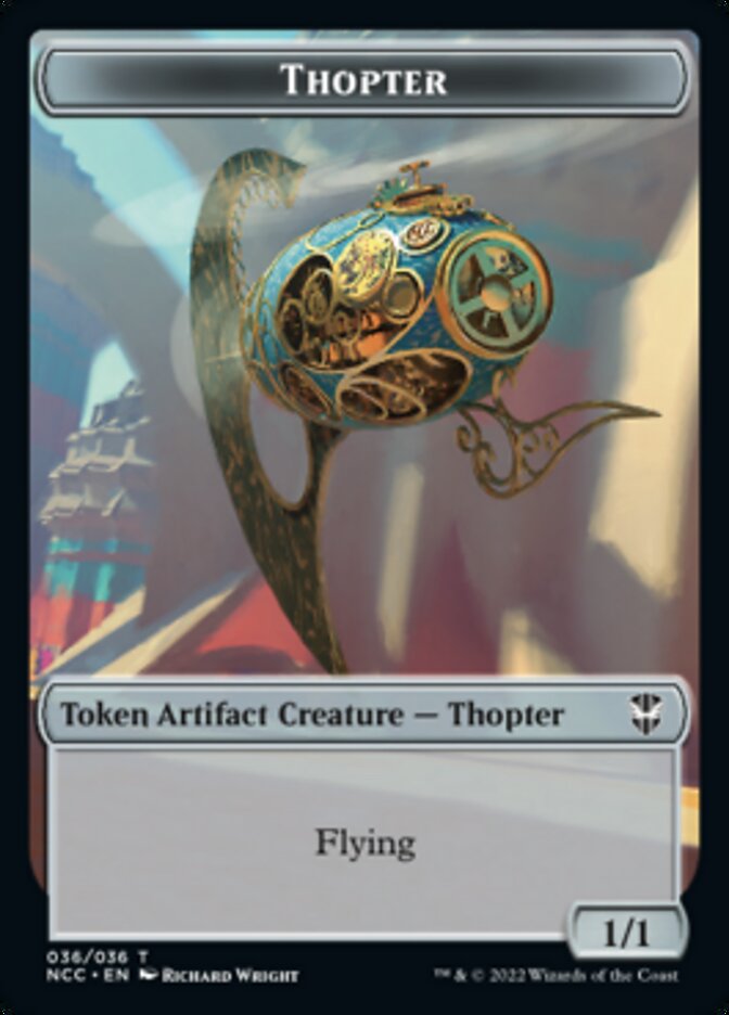 Thopter // Treasure (013) Double-sided Token [Streets of New Capenna Commander Tokens] | Magic Magpie