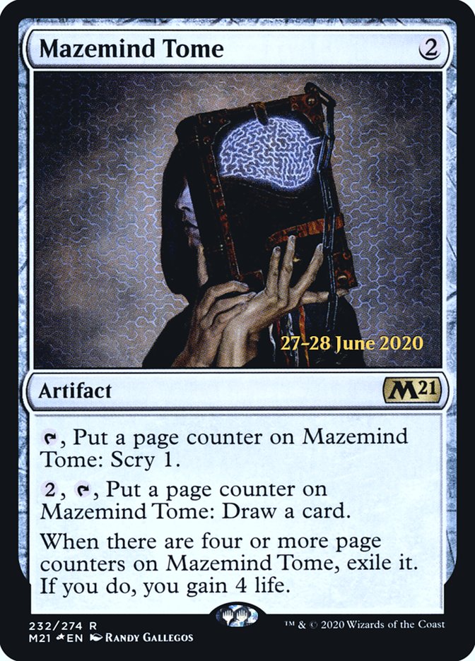 Mazemind Tome  [Core Set 2021 Prerelease Promos] | Magic Magpie