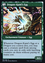 The Dragon-Kami Reborn // Dragon-Kami's Egg [Kamigawa: Neon Dynasty Prerelease Promos] | Magic Magpie