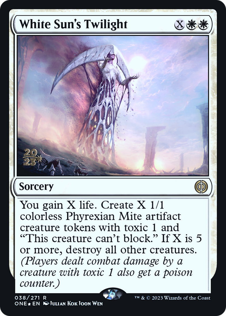 White Sun's Twilight [Phyrexia: All Will Be One Prerelease Promos] | Magic Magpie