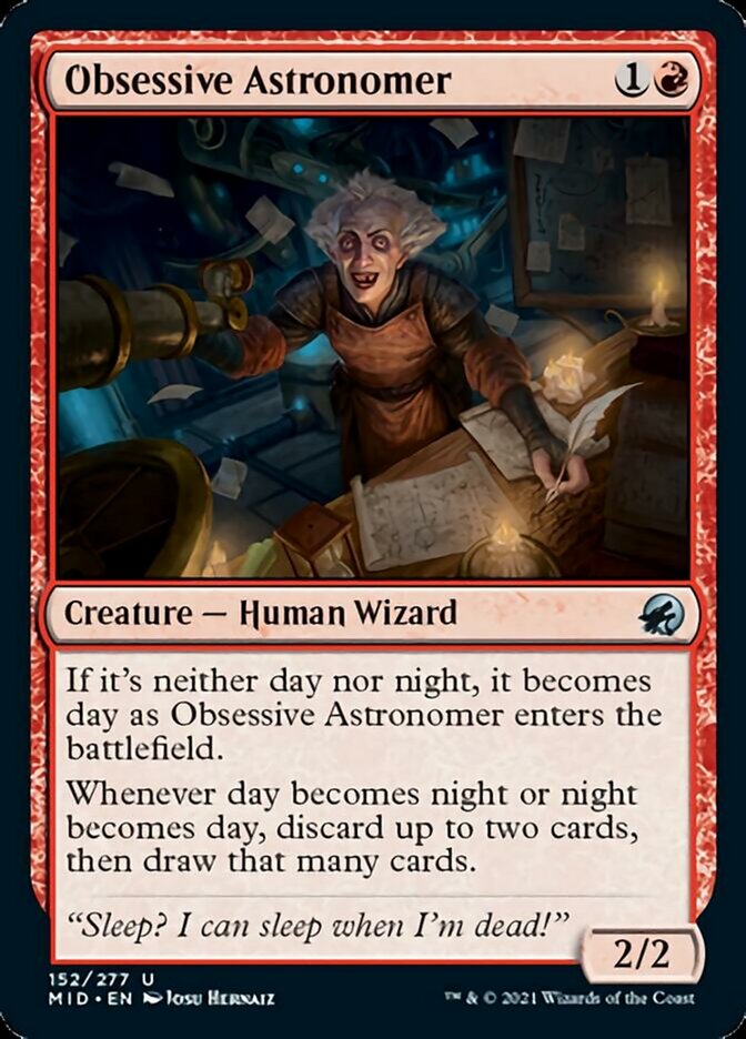 Obsessive Astronomer [Innistrad: Midnight Hunt] | Magic Magpie