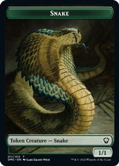 Snake // Hydra Double-sided Token [Dominaria United Commander Tokens] | Magic Magpie