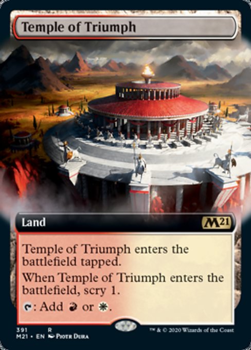 Temple of Triumph (Extended Art) [Core Set 2021] | Magic Magpie