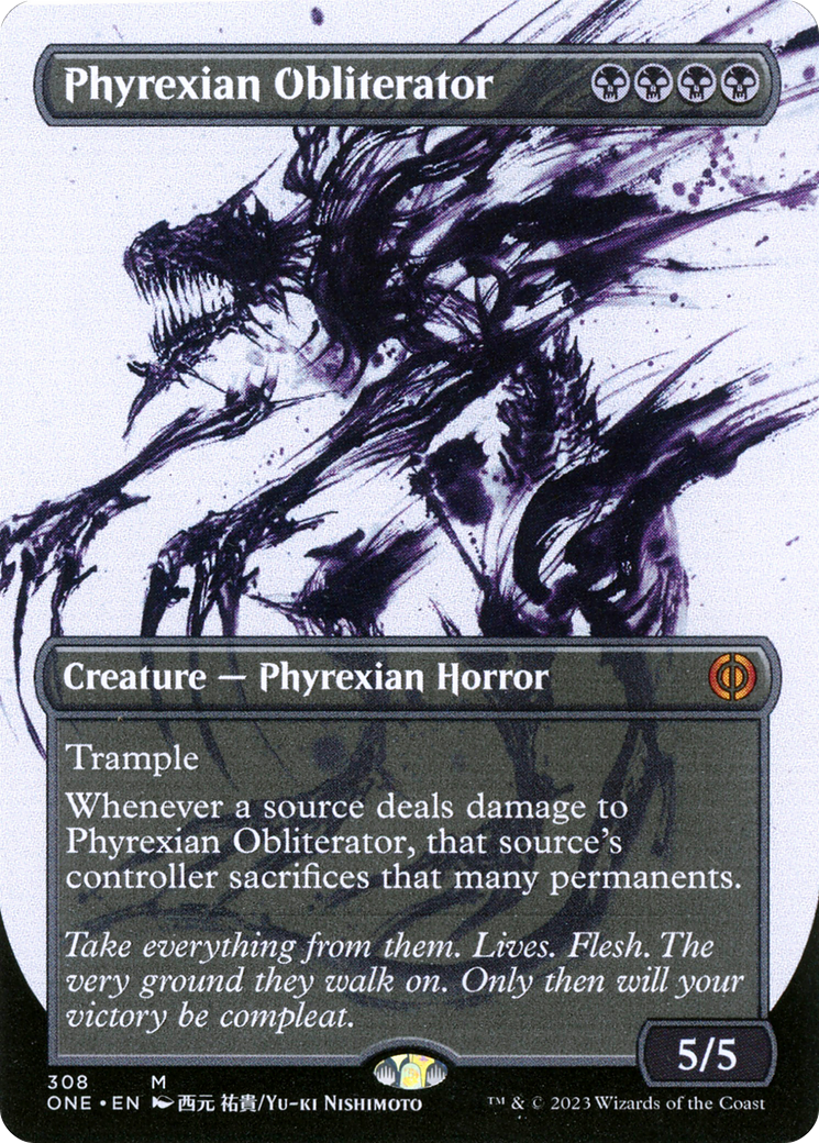 Phyrexian Obliterator (Borderless Ichor) [Phyrexia: All Will Be One] | Magic Magpie