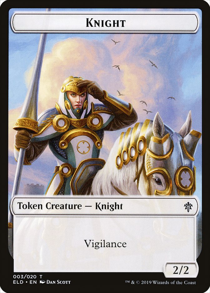Knight [Throne of Eldraine Tokens] | Magic Magpie